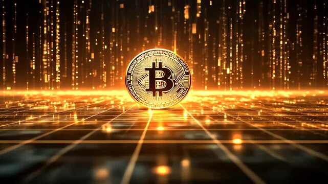 Digital Cryptocurrency Concept Art