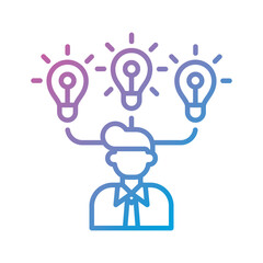Rich Ideas - Financial Strategy Outline Illustration