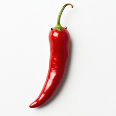 An isolated chilli vegetable produce pepper.