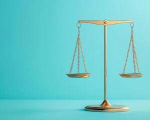 Floating balance scale with equal weights for income and wellbeing