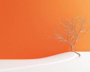 Abstract path branching into work journey and personal growth path