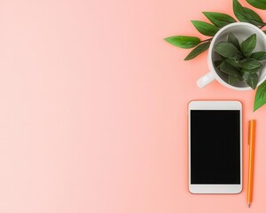 Tablet screen split into productivity app and wellness tracker