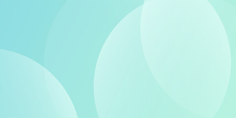 Minimalist banner background. Green and blue gradations.Circle geometric background