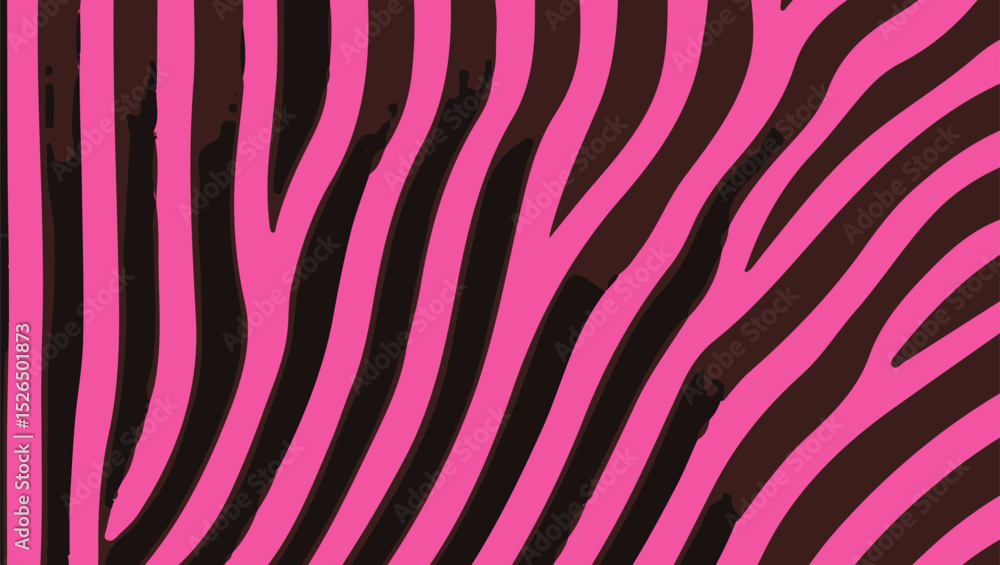 Poster Vector illustration in popular modern Op Art style, featuring dynamic wavy lines and abstract flowing shapes, creating an illusion of depth and movement with high contrast and bold graphic elements.