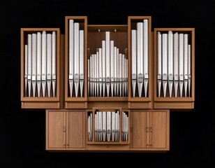 Wooden pipe organ (1)