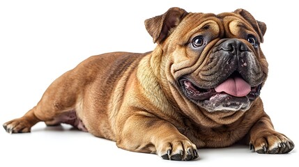 Obraz premium Cute and chubby French bulldog with a happy expression
