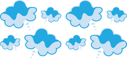 Fototapeta premium Cloud computing icon. Line, glyph and filled outline colorful version, abstract cloud outline and filled vector sign.