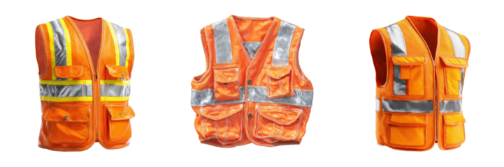 High-Visibility Safety Vests for Industrial and Construction Use