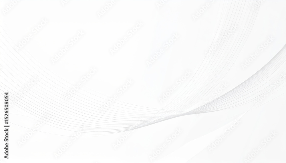 Poster minimalist gray lines on white background create futuristic design