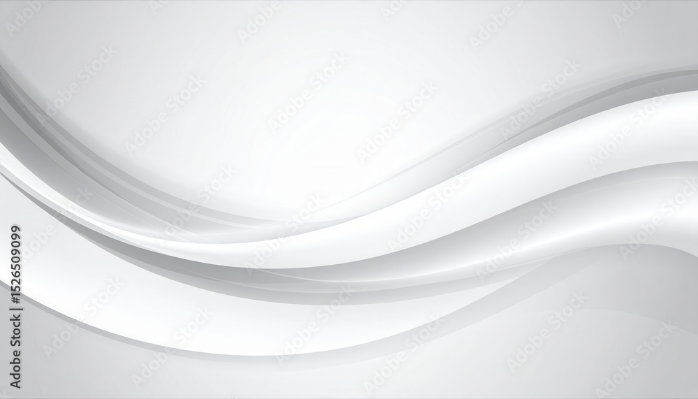 Poster elegant gray silver abstract vector background with smooth curves