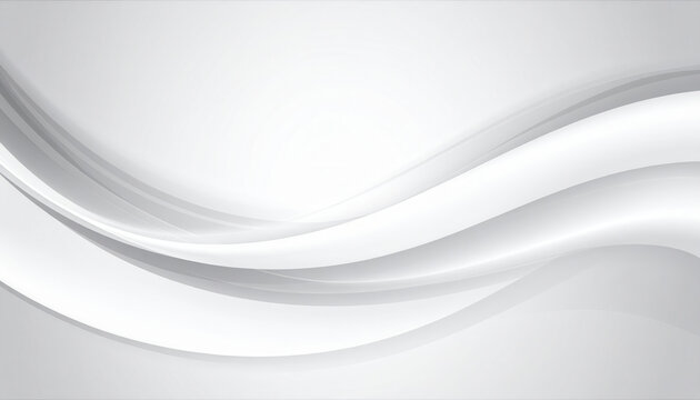 Elegant gray silver abstract vector background with smooth curves
