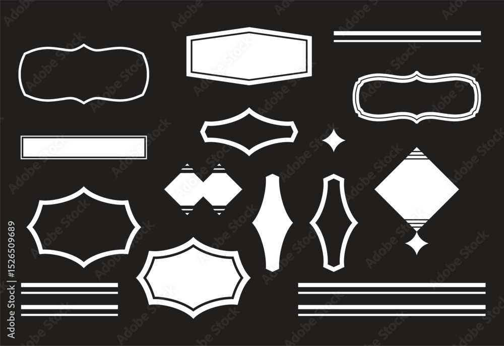 Fototapete make your own custom badge - ultimate vector design collection