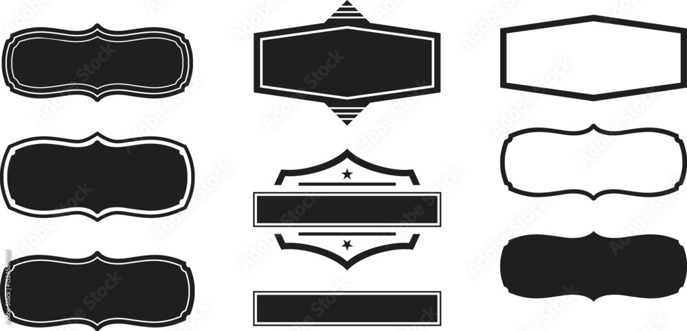 Fototapete make your own custom badge - ultimate vector design collection
