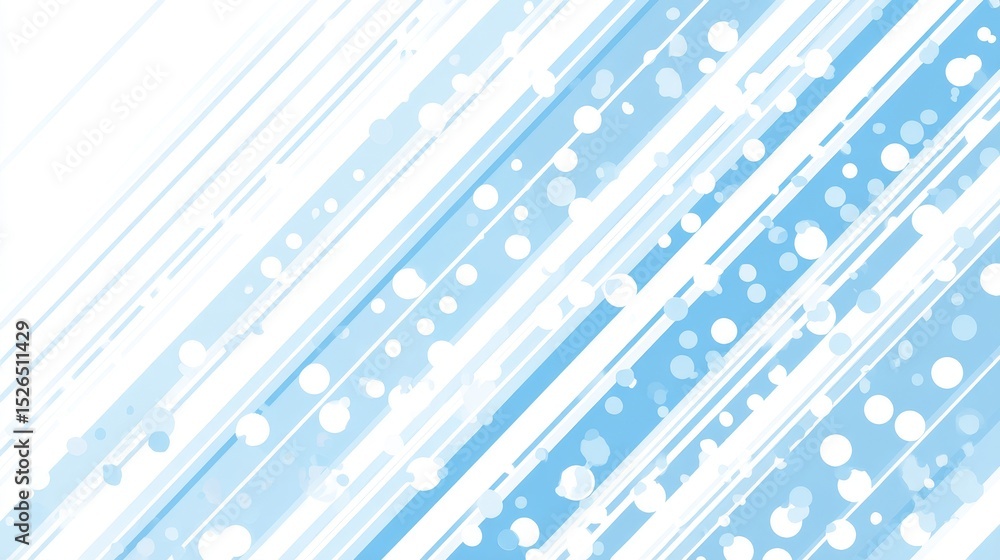 Aufkleber Abstract diagonal frame with light blue gradient dotted lines and soft geometric stripes. Minimal background design with pastel tones, modern style and border space for text, layout or visual content