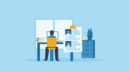Employee Review Process Digital Job Applicant Management System Human Resources Selection Process Hiring Team