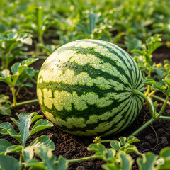 watermelon on the field
