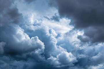 Obraz premium a plane flying through a cloudy sky with a jet in the foreground