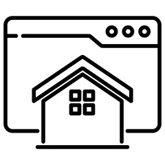 Home Page Outline Icon