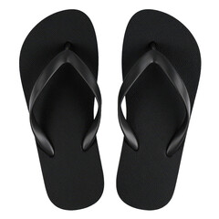 Realistic Black Flip Flops PNG