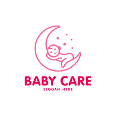 baby care logo design template