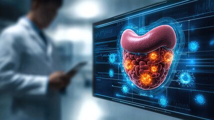 Digital stomach disease infection medical technology healthcare research Digital stomach disease infection medical technology