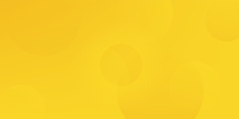 yellow abstract background with circle shapes and wavy line. vector illustration