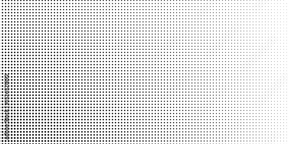 Poster halftone gradient. dotted gradient, smooth dots spraying and halftones dot background seamless horiz