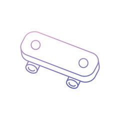 Skateboard Vector icon
