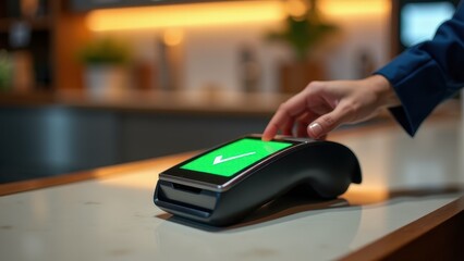 NFC Payment Terminal in Store