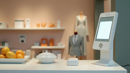 NFC Payment Terminal in Store
