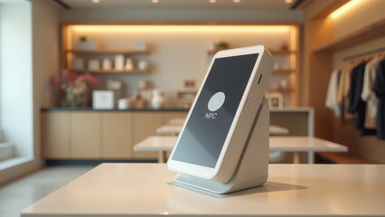 NFC Payment Terminal in Store