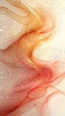 Fototapeta premium Gentle glittering flow in digital art high resolution picture