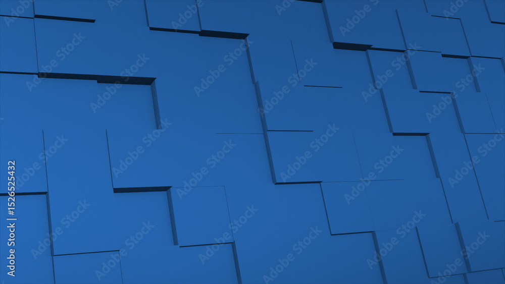 Poster simple and elegant moving 3d cubes geometric shapes minimal background
