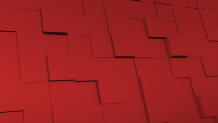 Simple and elegant moving 3d cubes geometric shapes minimal background