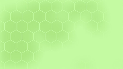 Simple and elegant lime green color hexagonal pattern futuristic minimal background