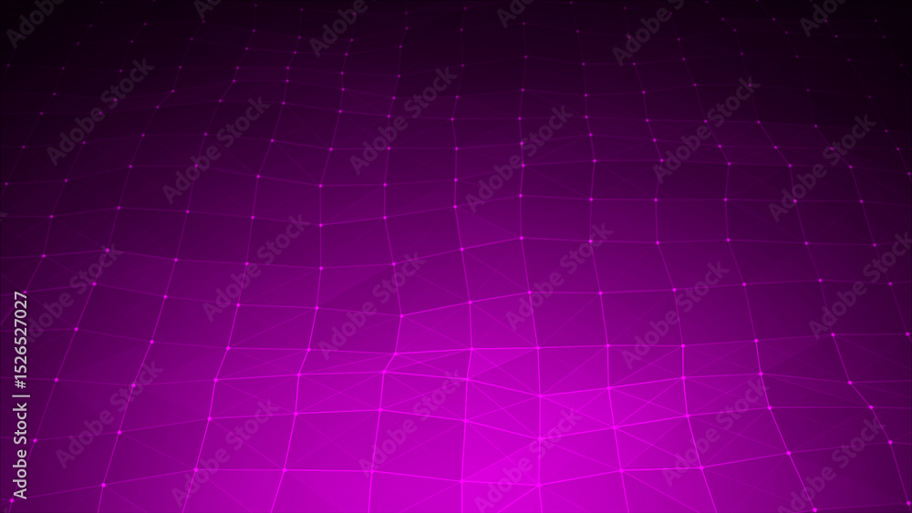 Poster pink color hi-tech dots and lines plexus futuristic technology background, abstract technology data 