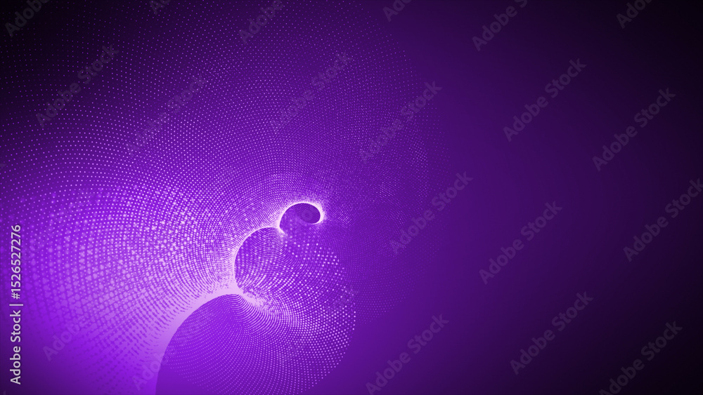 Poster abstract swirl pattern purple hi-tech futuristic dots abstract background