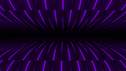 Hi-tech Purple color glowing neon futuristic technology lines on black background
