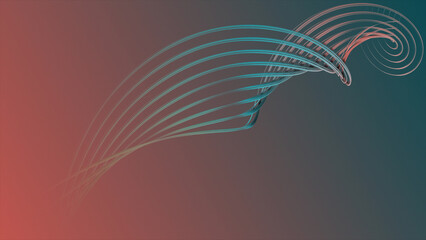 Simple and classy twisted and swirl pattern slow motion minimal background