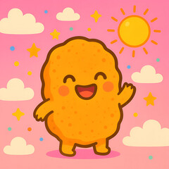Little nugget in the pink sky