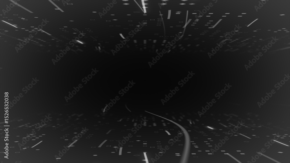 Poster abstract technology big data background concept, hi-tech glowing particles futuristic background