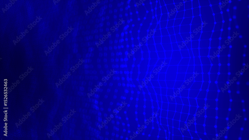 Poster abstract technology big data background concept. abstract slow motion lines and dots connection futu