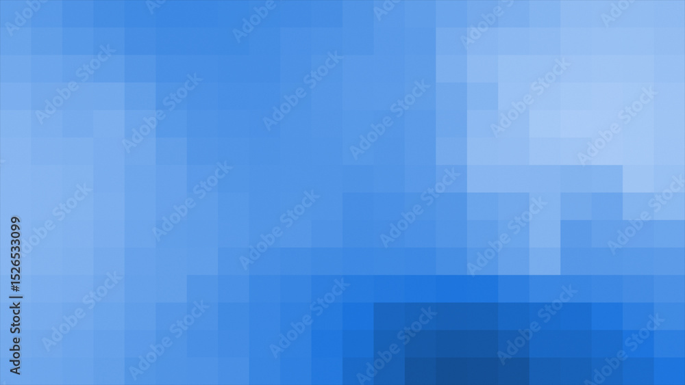 Poster simple and classy pixilated square box pattern royal blue color minimal geometric background