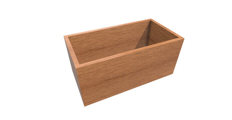 3d wooden box png