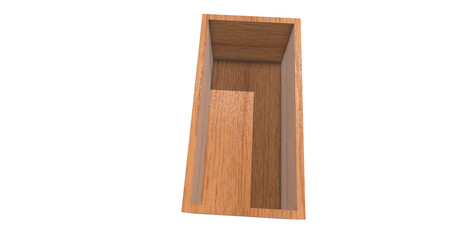 3d wooden box png