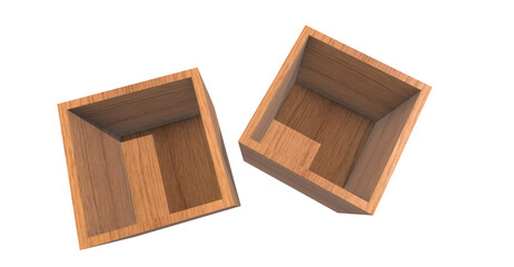 3d wooden boxes png