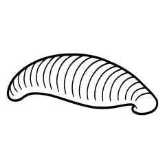 leech vector realistic line icon on white background
Vector line icon animal, wildlife