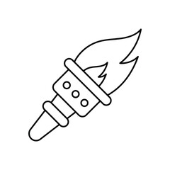 Olympic Torch Vector icon