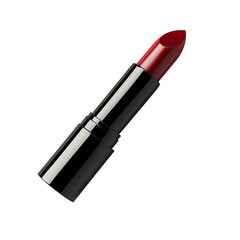 Fototapeta premium A vibrant red lipstick in a sleek, dark case