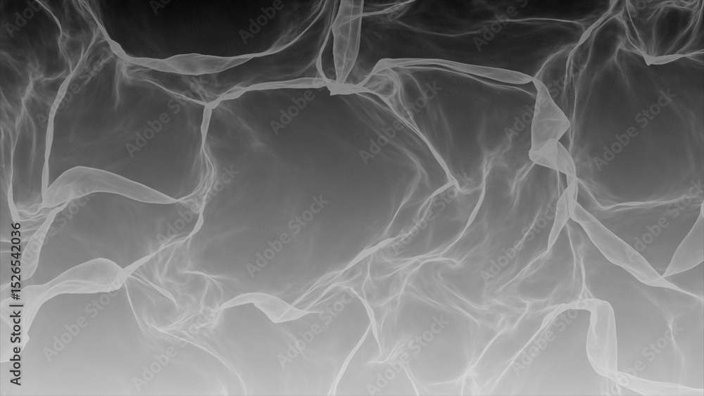 Aufkleber abstract digital particle wave hi-tech white and black background ,animation cyber or technology bac